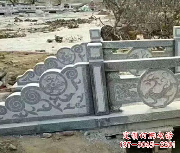 浙江园林景观仿古石雕栏板 (10)