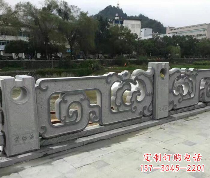 浙江园林景观仿古石雕栏板_1