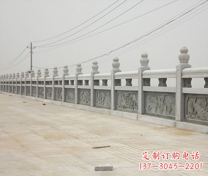 浙江园林景观仿古石雕栏板_2