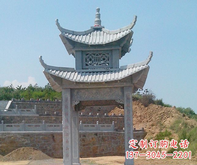 浙江园林景观仿古石雕凉亭